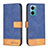 Coque Portefeuille Livre Cuir Etui Clapet B02F pour Xiaomi Redmi 10 Prime Plus 5G Bleu