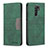 Coque Portefeuille Livre Cuir Etui Clapet B02F pour Xiaomi Redmi 9 Vert