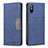 Coque Portefeuille Livre Cuir Etui Clapet B02F pour Xiaomi Redmi 9i Bleu