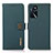 Coque Portefeuille Livre Cuir Etui Clapet B02H pour Oppo A54s Vert