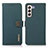 Coque Portefeuille Livre Cuir Etui Clapet B02H pour Samsung Galaxy S21 FE 5G Vert