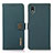 Coque Portefeuille Livre Cuir Etui Clapet B02H pour Sony Xperia Ace III SO-53C Vert