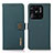 Coque Portefeuille Livre Cuir Etui Clapet B02H pour Xiaomi Redmi 10 India Vert