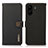 Coque Portefeuille Livre Cuir Etui Clapet B02H pour Xiaomi Redmi 13C Noir