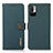 Coque Portefeuille Livre Cuir Etui Clapet B02H pour Xiaomi Redmi Note 10 JE 5G Vert