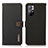 Coque Portefeuille Livre Cuir Etui Clapet B02H pour Xiaomi Redmi Note 11 5G Noir