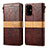 Coque Portefeuille Livre Cuir Etui Clapet B02S pour Samsung Galaxy S20 Plus 5G Marron