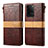 Coque Portefeuille Livre Cuir Etui Clapet B02S pour Samsung Galaxy S20 Ultra 5G Marron