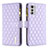 Coque Portefeuille Livre Cuir Etui Clapet B03F pour Motorola Moto E32 Violet