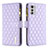 Coque Portefeuille Livre Cuir Etui Clapet B03F pour Motorola Moto E32s Violet