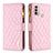 Coque Portefeuille Livre Cuir Etui Clapet B03F pour Motorola Moto E40 Rose