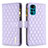 Coque Portefeuille Livre Cuir Etui Clapet B03F pour Motorola Moto G22 Violet