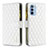 Coque Portefeuille Livre Cuir Etui Clapet B03F pour Motorola Moto G31 Blanc