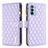 Coque Portefeuille Livre Cuir Etui Clapet B03F pour Motorola Moto G41 Violet