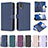 Coque Portefeuille Livre Cuir Etui Clapet B03F pour Nokia C210 Petit