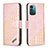 Coque Portefeuille Livre Cuir Etui Clapet B03F pour Nokia G11 Or Rose