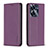 Coque Portefeuille Livre Cuir Etui Clapet B03F pour Realme C55 Violet