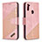 Coque Portefeuille Livre Cuir Etui Clapet B03F pour Samsung Galaxy A11 Or Rose