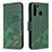 Coque Portefeuille Livre Cuir Etui Clapet B03F pour Samsung Galaxy A21 Vert