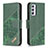 Coque Portefeuille Livre Cuir Etui Clapet B03F pour Samsung Galaxy A24 4G Vert