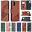 Coque Portefeuille Livre Cuir Etui Clapet B03F pour Samsung Galaxy A31 Petit