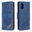 Coque Portefeuille Livre Cuir Etui Clapet B03F pour Samsung Galaxy A41 Bleu