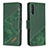 Coque Portefeuille Livre Cuir Etui Clapet B03F pour Samsung Galaxy A50S Vert