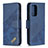 Coque Portefeuille Livre Cuir Etui Clapet B03F pour Samsung Galaxy A52 4G Bleu