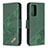 Coque Portefeuille Livre Cuir Etui Clapet B03F pour Samsung Galaxy A52 4G Vert