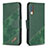 Coque Portefeuille Livre Cuir Etui Clapet B03F pour Samsung Galaxy A70S Vert