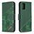 Coque Portefeuille Livre Cuir Etui Clapet B03F pour Samsung Galaxy A71 4G A715 Vert