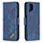 Coque Portefeuille Livre Cuir Etui Clapet B03F pour Samsung Galaxy F12 Bleu
