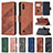 Coque Portefeuille Livre Cuir Etui Clapet B03F pour Samsung Galaxy M10 Petit