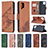 Coque Portefeuille Livre Cuir Etui Clapet B03F pour Samsung Galaxy M12 Petit