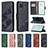 Coque Portefeuille Livre Cuir Etui Clapet B03F pour Samsung Galaxy M60s Petit