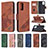 Coque Portefeuille Livre Cuir Etui Clapet B03F pour Samsung Galaxy Note 20 5G Petit