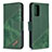 Coque Portefeuille Livre Cuir Etui Clapet B03F pour Samsung Galaxy Note 20 5G Vert