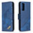 Coque Portefeuille Livre Cuir Etui Clapet B03F pour Samsung Galaxy S20 FE 4G Bleu