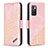 Coque Portefeuille Livre Cuir Etui Clapet B03F pour Xiaomi Redmi 10 4G Or Rose