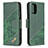 Coque Portefeuille Livre Cuir Etui Clapet B03F pour Xiaomi Redmi Note 10 4G Vert