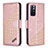 Coque Portefeuille Livre Cuir Etui Clapet B03F pour Xiaomi Redmi Note 11T 5G Or Rose