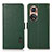 Coque Portefeuille Livre Cuir Etui Clapet B03H pour Huawei Honor 50 5G Vert