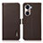 Coque Portefeuille Livre Cuir Etui Clapet B03H pour Huawei Honor 60 5G Marron