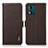 Coque Portefeuille Livre Cuir Etui Clapet B03H pour Motorola Moto E13 Marron