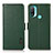 Coque Portefeuille Livre Cuir Etui Clapet B03H pour Motorola Moto E20 Vert