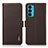 Coque Portefeuille Livre Cuir Etui Clapet B03H pour Motorola Moto Edge Lite 5G Marron