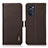 Coque Portefeuille Livre Cuir Etui Clapet B03H pour Motorola Moto G52j 5G Marron