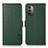 Coque Portefeuille Livre Cuir Etui Clapet B03H pour Nokia G21 Vert