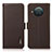 Coque Portefeuille Livre Cuir Etui Clapet B03H pour Nokia X10 Marron