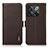 Coque Portefeuille Livre Cuir Etui Clapet B03H pour OnePlus 10T 5G Marron